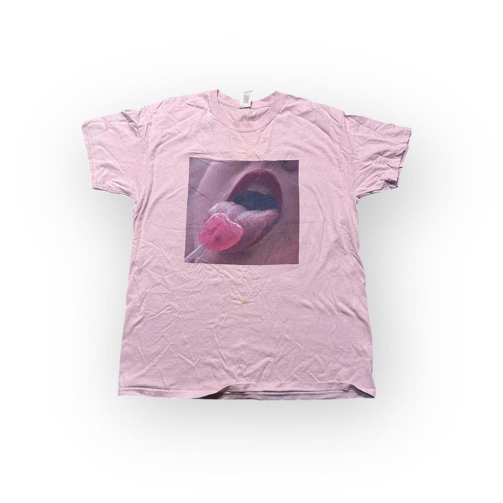 Men's Pink and Purple Tshirt